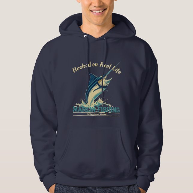 Sudadera Marlin Fish-Hooked en Reel Life (Anverso)