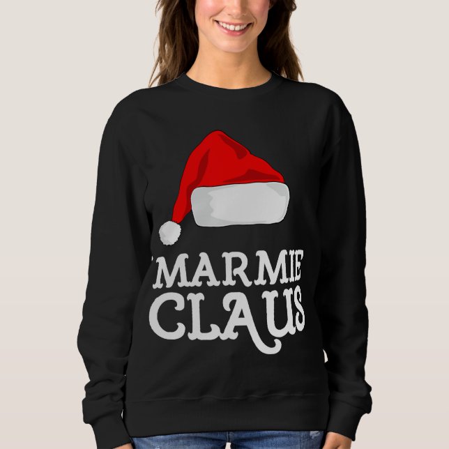 Sudadera Marmie Claus Navidades Gorra Family Pj Group Match (Anverso)