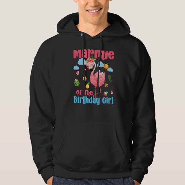 Sudadera Marmie De Los Chicas De Cumpleaños Flamingo Tropic (Anverso)