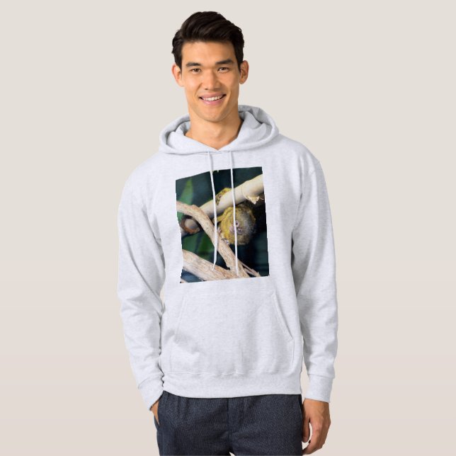 Sudadera Marmoset Monkey Hola, Mens Hoodie (Anverso completo)