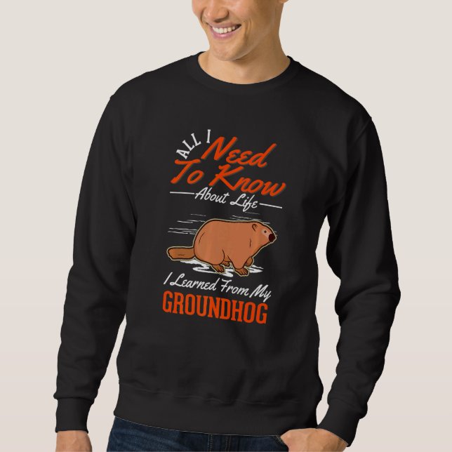 Sudadera Marmot Woodchuck Groundhog (Anverso)