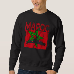Sudadera Marruecos Vintage  Me encanta el mapa de Marruecos