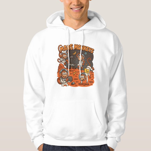 Sudadera Mars Monkeys divertido animal (Anverso)