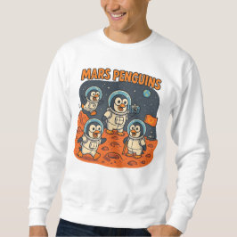 Sudadera Mars Penguins divertida serie de espacios para ani