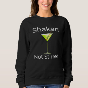 Sudadera Martini Shaken Not Stired Cocktail Glass Happy Ho