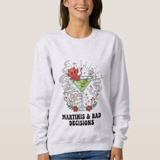 Sudadera Martinis & malas decisiones Diablillo Cóctel Diver