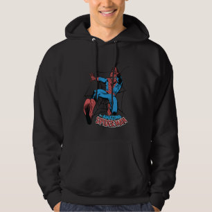 Sudadera Marvel Comics Spider-Man Balanceándose en la Telar