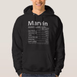 Sudadera MARVIN Nutrition Funny Birthday Personalizado Nomb<br><div class="desc">MARVIN Nutrition Funny Cumpleaños Nombre Personalizado Idea de Regalo</div>