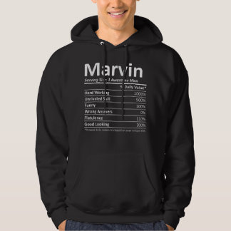 Sudadera MARVIN Nutrition Funny Birthday Personalizado Nomb