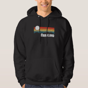 Sudadera Maryland Atardecer Vintage Años 80 Retro Verano Es