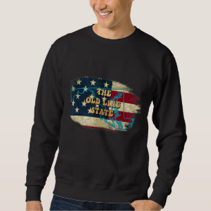 Sudadera Maryland Md Us Flag Motto