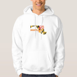 Sudadera Maryland Shaped State Flag Marylander Old Line