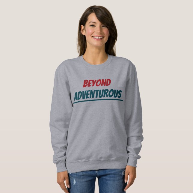 Sudadera Más allá de la camiseta aventurera (Anverso completo)