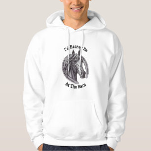 Sudadera Más Bien Estar En El Barn Horse Lover Pony Sketch 