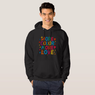 Sudadera Más Color Más Amor Tipografía Divertida Arcoíris