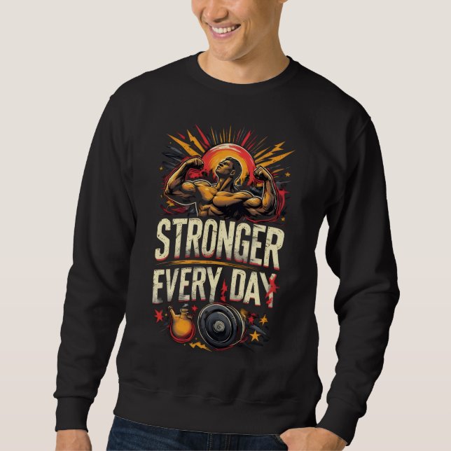 Sudadera Más fuerte cada día (Anverso)