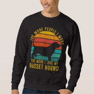 Sudadera Más gente me encuentro, más me encanta mi Basset H
