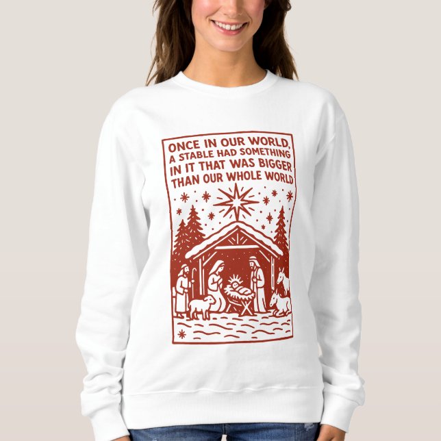 Sudadera Más grande que todo nuestro mundo 1 (Anverso)