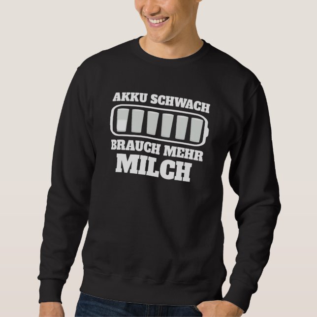 Sudadera Más granjeros de leche con Personalizado bajo (Anverso)