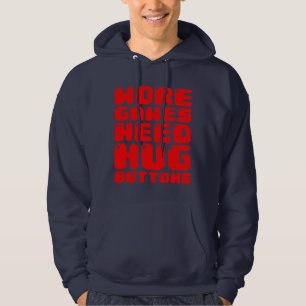 SUDADERA MÁS JUEGOS NECESITAN BOTONES HUG