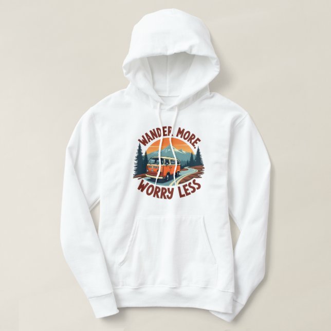 Sudadera Más, Menos Preocupación - Aventura Retro (Diseño del anverso)