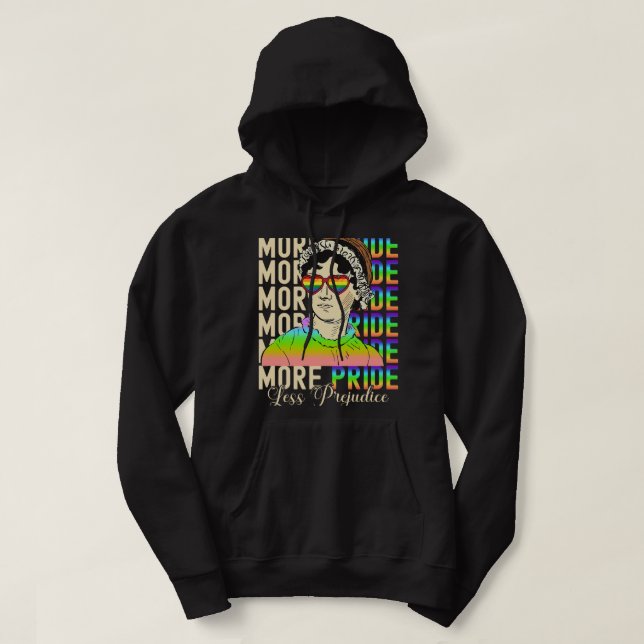 Sudadera Más Orgullo Menos Prejuicio Lgbt Gay Orgullo Ally  (Diseño del anverso)