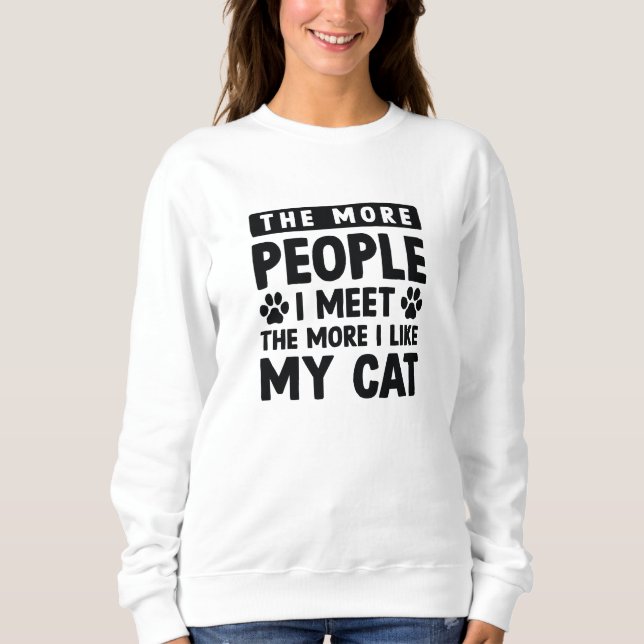 Sudadera Más personas me encuentro (Anverso)