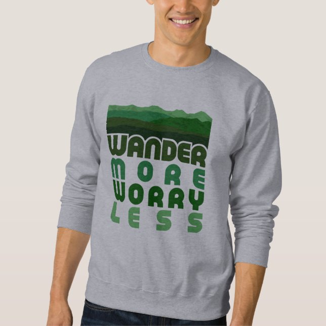 Sudadera Más preocupación menos (Anverso)