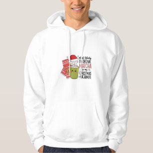 Sudadera Más Probable de Beber Matcha en mi Pijama de Navid