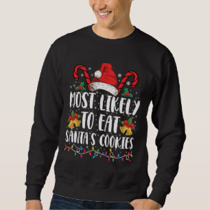 Sudadera Más Probable De Comer Las Galletas De Santa Navida