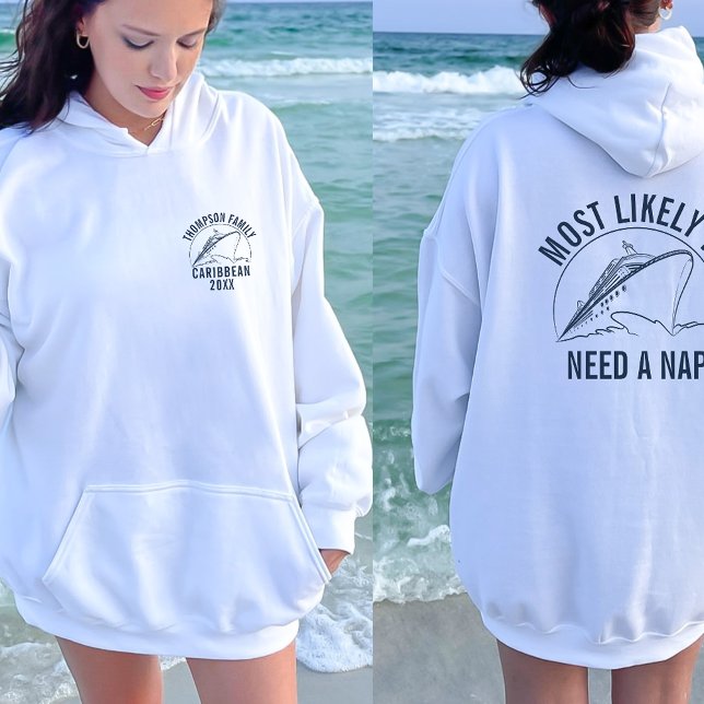 Sudadera Más Probable Para El Cruceros Vacay De La Familia  (Subido por el creador)