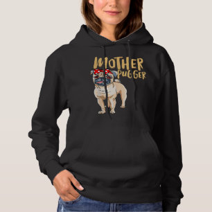 Sudadera más pugador pug pugs lindo día de la cabeza de per