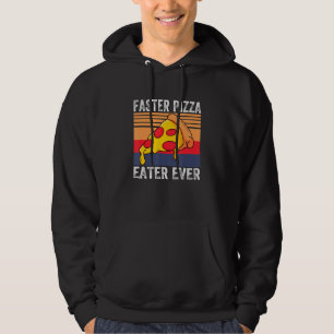 Sudadera Más Rápido Pizza Comer Cada Vez Comida Vestido
