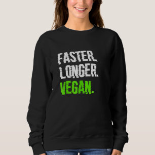 Sudadera Más Rápido Vegano Vegetariano Veganismo Base de Pl