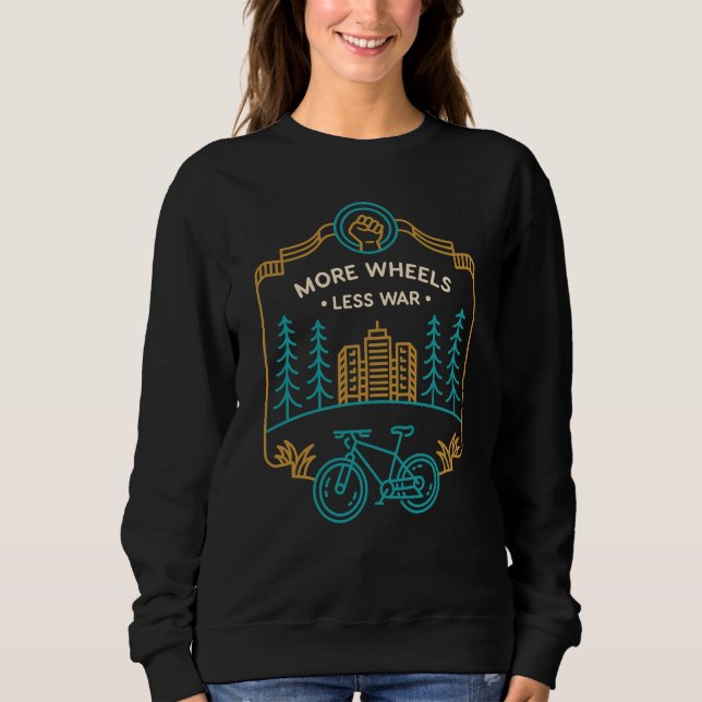 Sudadera Más Ruedas Menos Guerra 1 (Anverso)