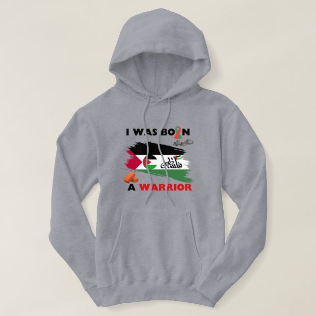 Sudadera Masacre en Palestina y Gaza, bandera de guerra de  (Diseño del anverso)