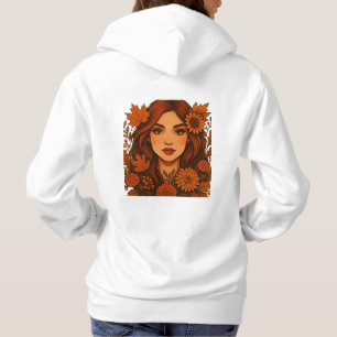 Sudadera Masaje de otoño - Mujer con flores de otoño