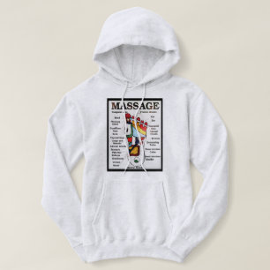 Sudadera Masaje de pies tailandés ~ Mapa de reflexología