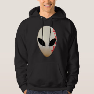 Sudadera Máscara alienígena con marcas futuristas