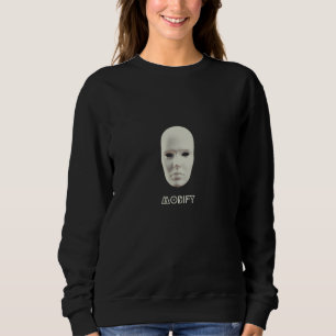 Sudadera Máscara ciberpunk futurista minimalista abstracta 