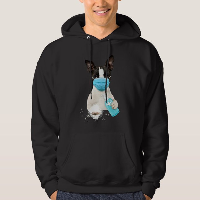 Sudadera Máscara de cara de Boston Terrier 105 (Anverso)