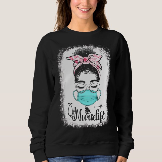 Sudadera Máscara de cara de enfermera de salud de Bun (Anverso)