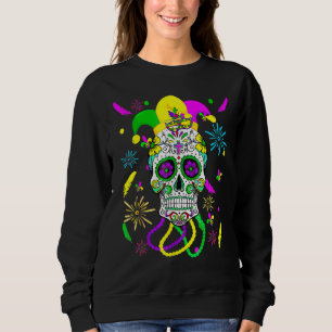 Sudadera Máscara de Carnaval de Cráneo de Azúcar Sombrero d