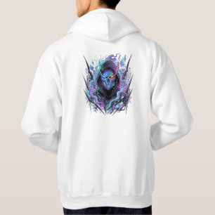 Sudadera Máscara de Cyber Psycho Grap de neón futurista C