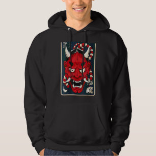 Sudadera Mascara de demonio femenino japonesa Hannya Mask