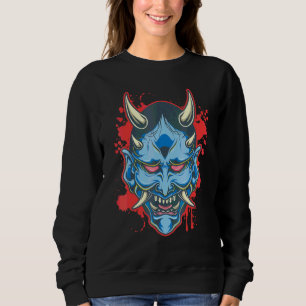 Sudadera Máscara de demonio Oni Criatura mitológica maligna