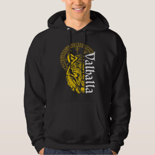 Sudadera Máscara de lobo de Valhalla Odín Runas Brújula Nór