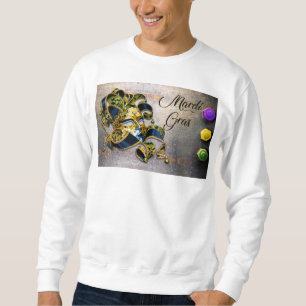 Sudadera Máscara de Mardi Gras de SlipperyJoe's púrpura dor
