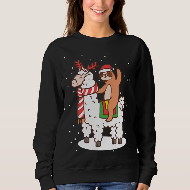 Sudadera Máscara de Navidades de la eslora de Alpaca (Anverso)