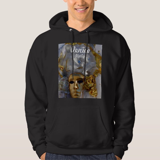 Sudadera Máscara de oro del carnaval - Venecia, Italia (Anverso)
